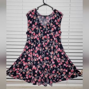 Torrid Mini Floral Skater Dress